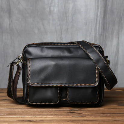 Retro Cowhide Leather Messenger Bag™
