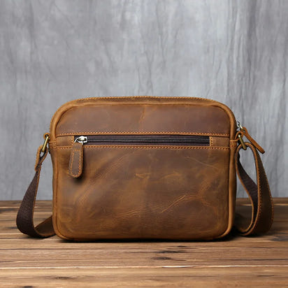 Retro Cowhide Leather Messenger Bag™