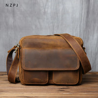 Retro Cowhide Leather Messenger Bag™
