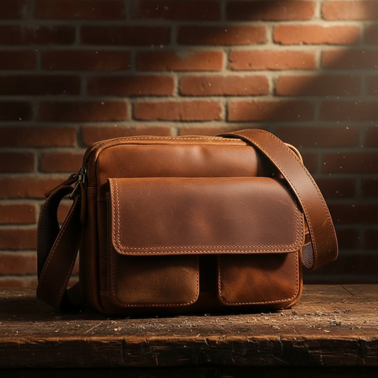 Retro Cowhide Leather Messenger Bag™